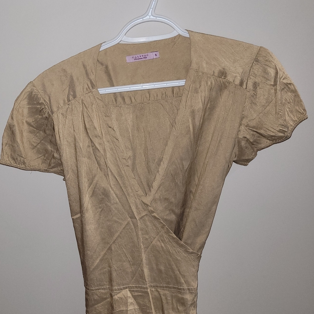 Calypso 100 Silk Wrap Dress - Picture 3 of 11